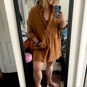 Zara canvas denim dress